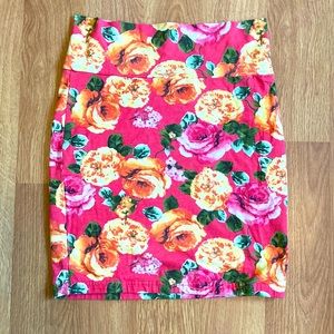Floral Pencil skirt